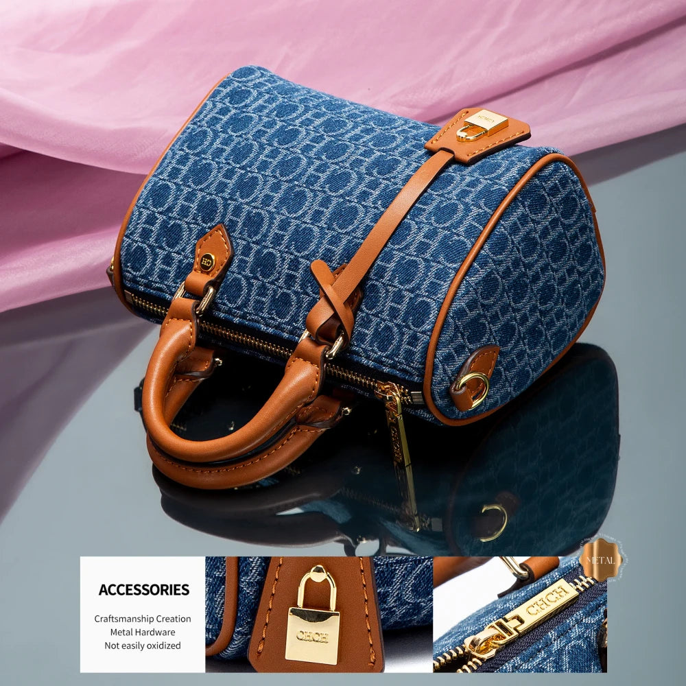 Cowboy Splicing Pillow Bag