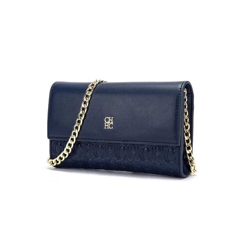 Letter Print Chain Shoulder Bag