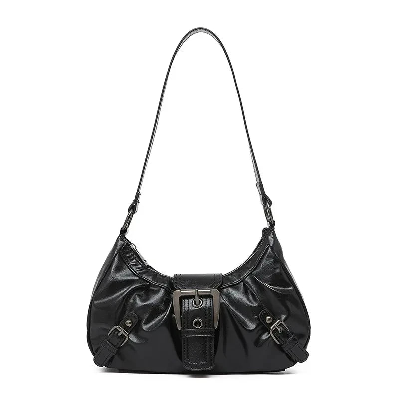 Retro Pleated Hobo Bag