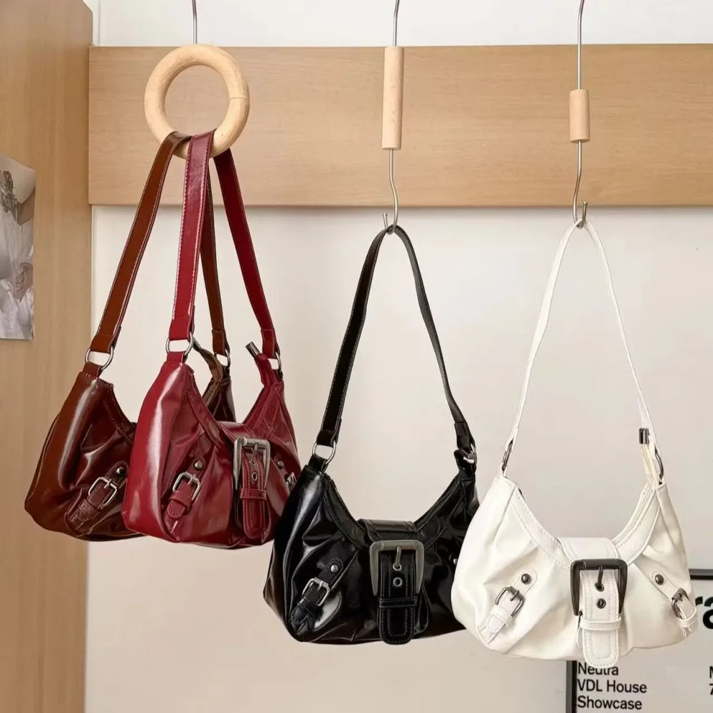 Retro Pleated Hobo Bag