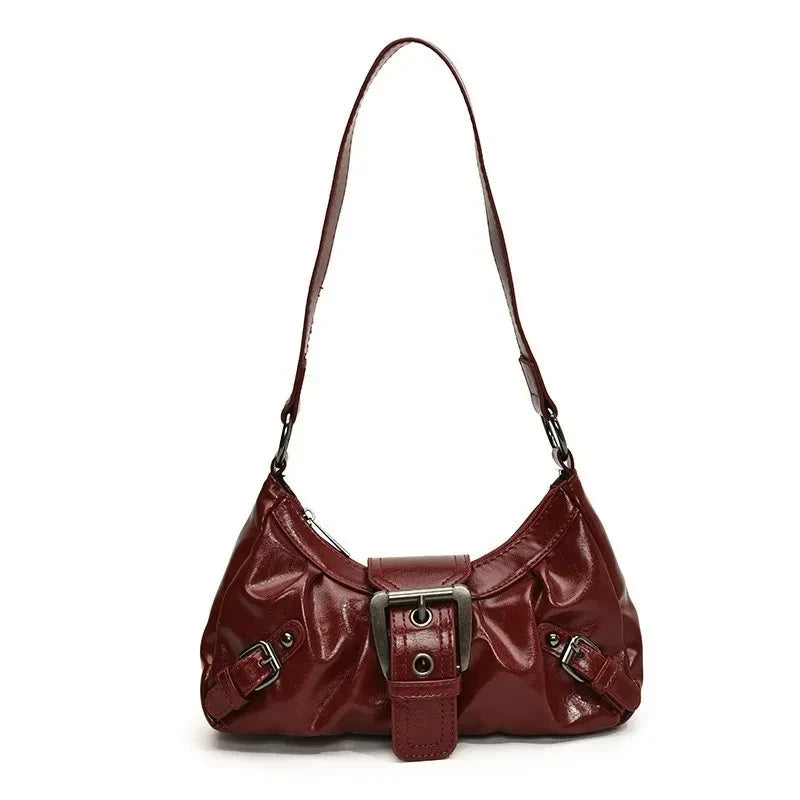 Retro Pleated Hobo Bag