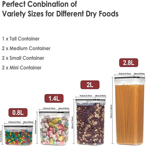 7-Piece BPA-Free Food Containers
