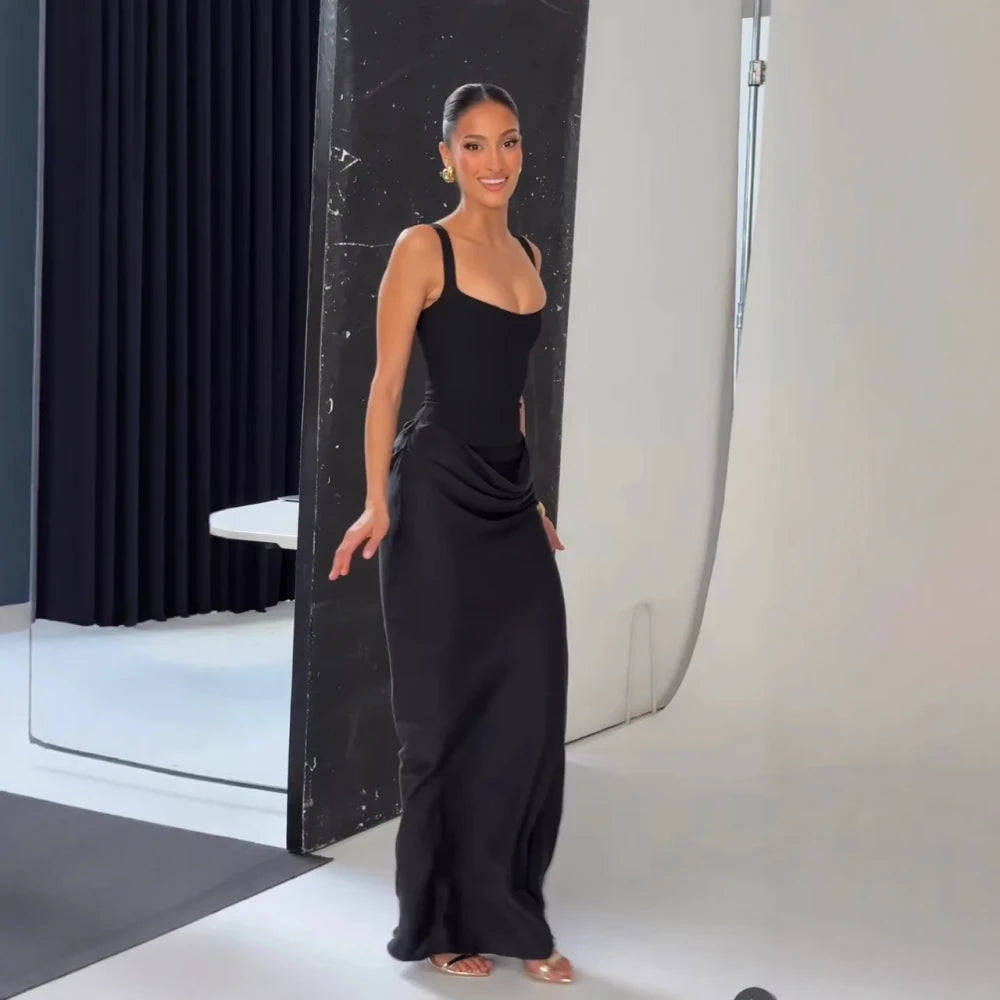 Lace Up Maxi Dress