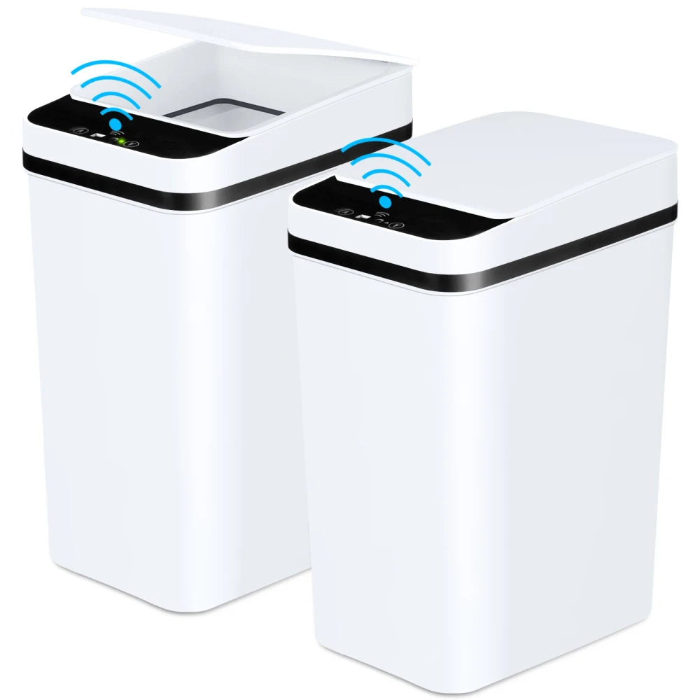 2 Pack 12L Slim Trash Cans