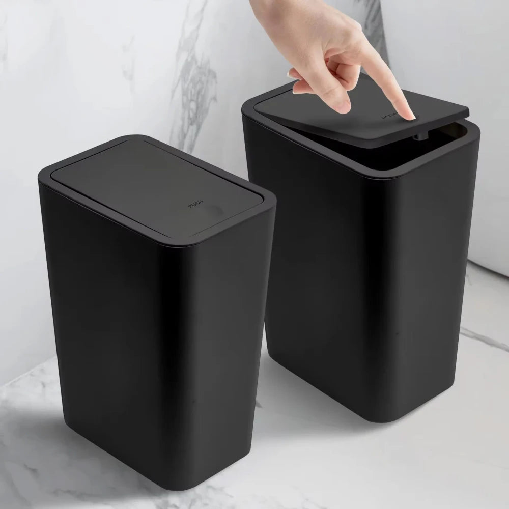 10L Press Top Trash Can