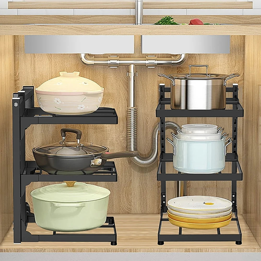 Adjustable Pot Rack 2-4 Tiers