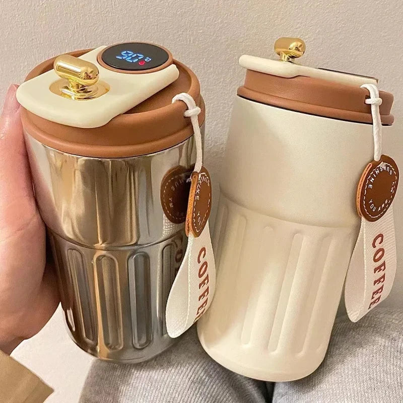 450ML LED Temperature Display Water Bottle