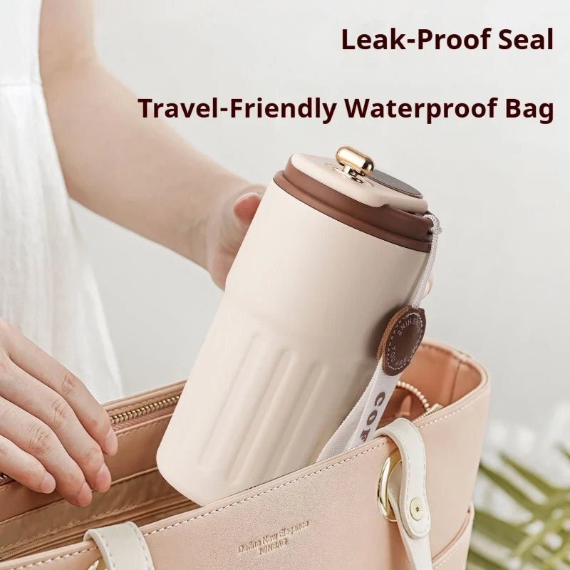 450ML LED Temperature Display Water Bottle