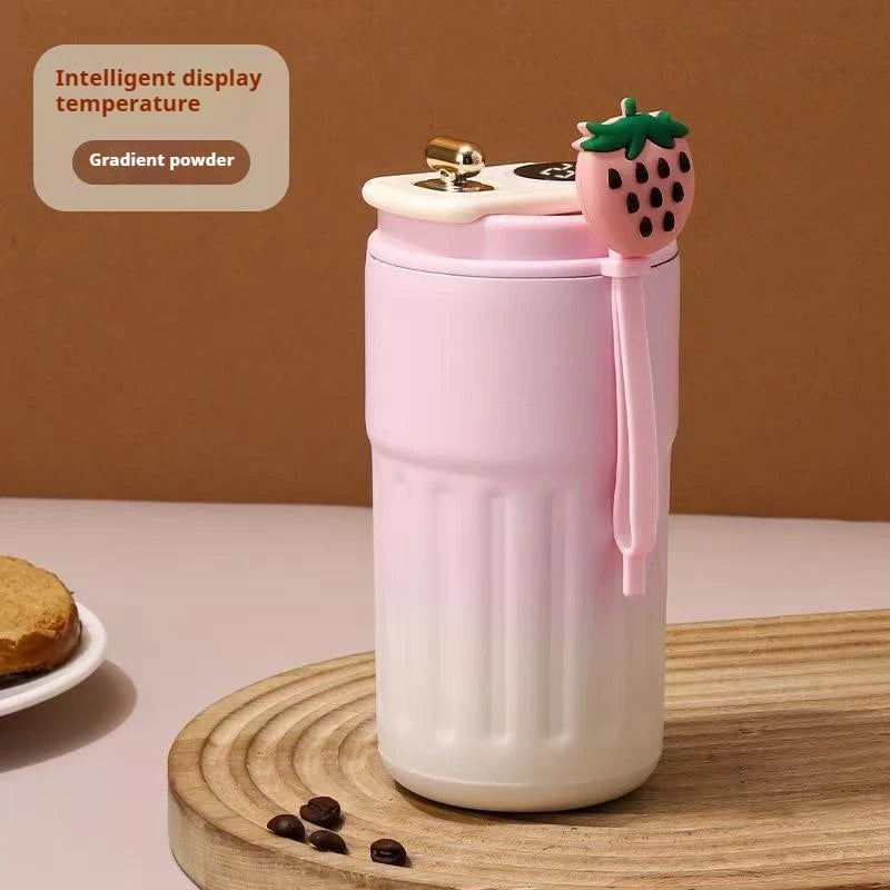 450ML LED Temperature Display Water Bottle